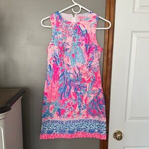Lilly Pulitzer Pink and Blue Floral Dress